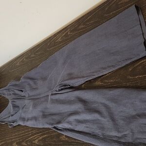Gentle Fawn Jumpsuit size 4 Linen Crop Wide Leg Tir Open Back